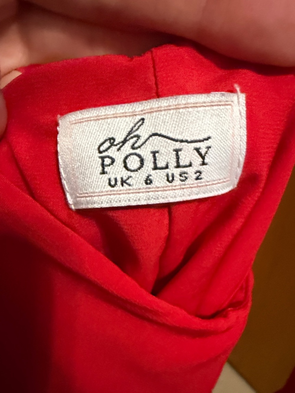 Oh Polly Red Elegant Long Sleeve Cutout Dress - Picture 2 of 4